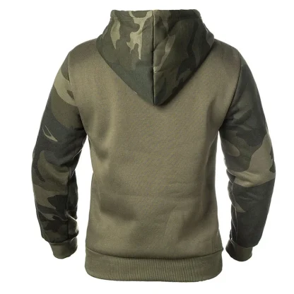 Hooded Sweatshirts with Camo Print Sleeves - Image 4