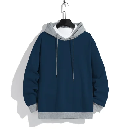 Two Tone Oversized Hoodie with Drawstring - Image 8