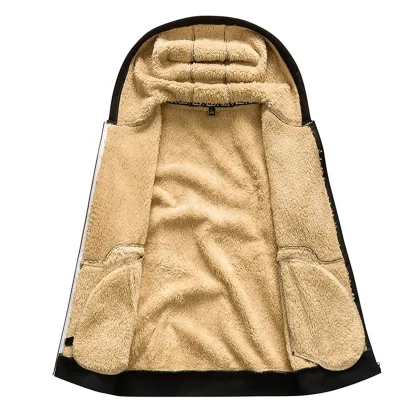 Full Zip Cozy Hoodie with Fleece Lined - Image 3