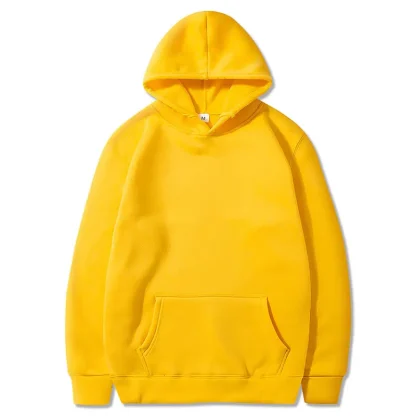 Solid Fleece Hoodie with Long Sleeve - Image 13