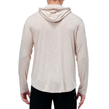 Athletic Pullover Solid Hooded Sweatshirt - Image 12