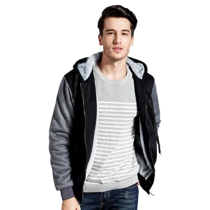 Thickened Warm Fleece Zip-Up Hoodie - Image 11