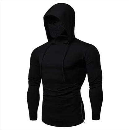 Thin Long Sleeve Hoodies with Mask - Image 3