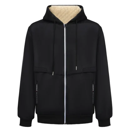 Full Zip Cozy Hoodie with Fleece Lined - Image 9
