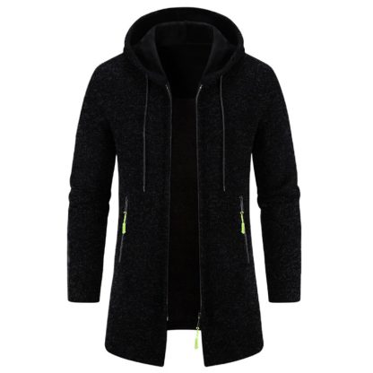 Mid Length Hoodie with Zippered Front - Image 7