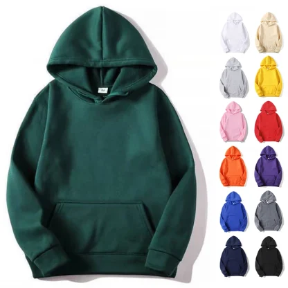 Solid Color Pullover Hoodie Jackets - Image 2