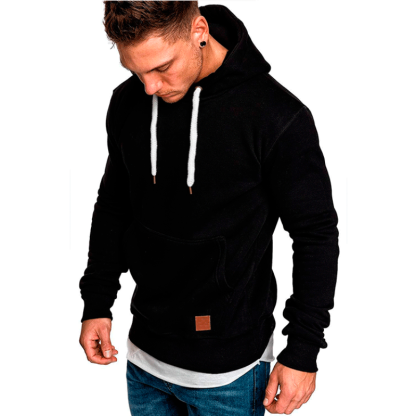 Simple Plain Color Slim Fit Hoodie - Image 8