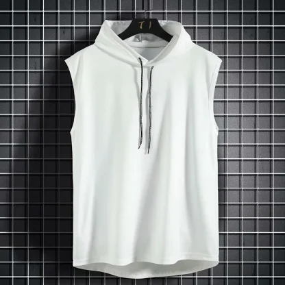 Sleeveless Hooded Sweatshirt for Men - Image 5