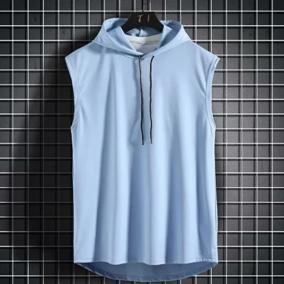 Sleeveless Hooded Sweatshirt for Men - Image 4