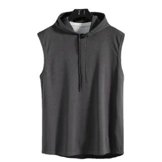 Sleeveless Hooded Sweatshirt for Men