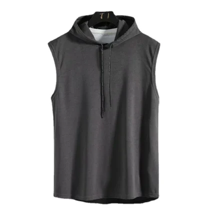 Sleeveless Hooded Sweatshirt for Men
